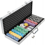 Nexos Poker Case Poker Set 500 300 Laser Poker Chips Poker Complete Set 12 g Chips Deluxe Suurus valitav