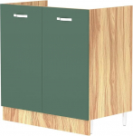 Shally Dogan Kitchen Base Cabinet with 2 Doors for Built-in, Base Cabinet with 80 cm for Sink (Green, 80 x 50 x 85 cm)