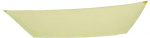 AKTIVE Rectangular awning sail, 400 x 300 cm, beige for garden or outdoor terrace, polyester 160 g/m&sup2;, sun protection, metal rings and 4 mounting ropes, easy to assemble (53913)
