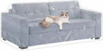 Jassoka Plastic Two Seater Cover 84 x 40 x 36 x 18 Inch Plastic Pet Cover Scratch Resistant Plastic Furniture Covers Heavy Duty Vinyl Waterproof Non-Slip