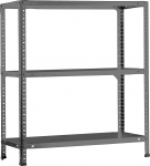 SimonRack Advantage Heavy Duty Shelving Storage Shelving 90 x 80 x 30 Metal Shelving Basement Shelf Bending 75 kg 3 Shelves Grey