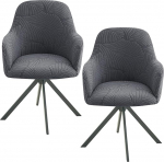 GOMETY 2 toolikatte komplekt, Stretch toolikatted koos k&auml;etoega, eemaldatav, pestav kaitsekate, universaalsed Jacquard-katted s&ouml;&ouml;gitoa toolidele, k&ouml;&ouml;gitoolidele, kontoritoolidele, pulmadele.