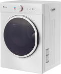 Bonnlo trummelkuivati 3 kg, v&auml;ljat&otilde;mbekuivati 220 V 900 W, minikuivati nupuga, j&auml;lgimismasin roostevabast terasest trumlist ja ABS-st, valge (3 kg)