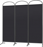 Angel Living kumer 3-osaline privaatsusekraan r&otilde;dule v&otilde;i ruumijaotajana 168 x 185 cm