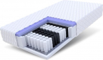 FDM madrats 90 x 200 cm k&otilde;vadus H2 H3 k&otilde;rgus 23 cm Pocket Spring madrats Pol&uuml;uretaan vaht 7 mugavustsooni h&uuml;poallergeeniline pestav Jersey kate &Ouml;ko-Tex Mariner