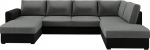 Mirjan24 Ecksofa Wilma Premium, 2 Bettkasten und Schlaffunktion, Eckcouch Polsterecke Diivan Diivan Couchgarnitur Schlafsofa Bettsofa (Piano 17 + Piano 14, Seite: Rechts)