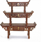 Altarilaud Idamaine kohvilaud Puidust altarilaud Mini meditatsioonilaud, mida saab kasutada jumalateenistuseks v&otilde;i Buddha laua komplektiks