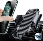 andobil mobiiltelefoni hoidik autole [stabiilne kukkumise vastu] mobiiltelefoni hoidik autole 2 patenteeritud klambriga, mobiiltelefoni hoidik autole 360&deg; p&ouml;&ouml;ramisega, &uuml;hildub iPhone 13/12, Samsung, Xiaomi'ga