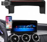 TTCR-II &uuml;hildub Mercedes Benz C-klassi W205 mobiiltelefoni hoidjaga, kohandatud sobib Mercedes C W205 / GLC X253 2019 2020 2021 nutitelefoni hoidja 10,25-tollise armatuurlaua 360&deg; p&ouml;&ouml;ratav reguleeritav alusena