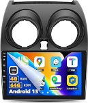 4G + 64G Android 13 autoraadio Nissan Qashqai J10 2006-2016 Wireless CarPlay, Android auto, 9-tolline puuteekraan 1280 x 720, WiFi, GPS Navi, Bluetooth, FM/RDS SWC USB + tagurduskaamera Mic