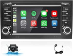 Android 14 7' 2+64G autostereo Audi A4 S4 RS4 2002-2008 &uuml;hilduv Carplay Android autoraadio IPS puuteekraaniga/Bluetooth/Mirror Link/FM/AMiga