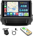 Hikity Android 15 4+64G autoraadio Chevrolet Malibu 8 2009-2014 9-tollise Incell puuteekraaniga, autoraadio 2DIN traadita Carplay Android autoga, FM/RDS raadio BT GPS WiFi tagurduskaamera + mikrofoniga