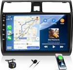 6G + 128G 8 Core CAMECHO Android 13 autoraadio koos satelliitnavigatsiooniga Wireless Carplay Suzuki Swift 2003-2010, Double DIN autoraadio 10-tollise puuteekraaniga Bluetooth 5.0 FM / RDS Mirror Link DSP + tagurdamine