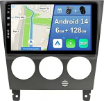 [6GB + 128GB] Android 14 autoraadio Subaru Impreza GD GG (2002-2007)-[Integreeritud CarPlay/Android Auto/DSP/GPS]-9-tolline IPS puuteekraan CAM+MIC-DAB/peeglilink/Bluetooth 5.0/AHD/360