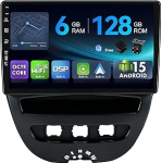 [6G+128G,Octa-Core] - MSD Autoradio f&uuml;r Toyota Aygo/Peugeot 107/Citroen C1 (2005-2014) | Android 15 GPS Radio | CarPlay Android Auto Lenkradsteuerung DSP DAB | Tagfahrkamera MIC | 2 Din 10.1 Zoll