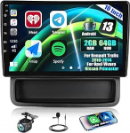 CAMECHO 2+64G Android 13 Navi Autoradio 10 Zoll f&uuml;r Renault Trafic 2010-2014/ Opel Vivaro/Nissan Primastar mit HD tagasis&otilde;idukaamera, RDS FM Radio Bluetooth mit GPS WiFi Wireless Carplay Android Auto