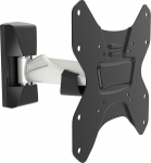 RICOO S2922 TV ja monitori seinakinnitus Tilt & Swivel Universal Cantilever Mounting Holder Arm ka kumerale 4K LCD LED telerile / 19-42 tolli VESA 75x75 200x200 h&otilde;bedane must