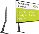 goobay 58525 TV-jalg telerite ja monitoride jaoks vahemikus 32 tolli / 70 tolli (81 - 180 cm) / kallutatav k&otilde;rgus / TV-jalg lame ja k&otilde;ver kuni 50 kg, must, 32 - 70 tolli