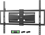 monTEK Heavy Duty Ultra Slim TV seinakinnitus 50-100-tollistele televiisoritele kuni 85 kg, liigendatav, kallutatav ja pikendatav telerihoidik liigendatud topeltk&auml;epidemetega, Max VESA 800 x 600 mm