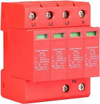 4P 40kA kodune liigpingekaitse, liigpingekaitse, DIN r&ouml;&ouml;pmel 20 A, 385 V liigpingekaitse t&uuml;&uuml;p 2