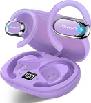 Avatud k&otilde;rvaklapid Sport, 2025 Bluetooth 5.4 k&otilde;rvaklapid, avatud k&otilde;rvaklapid ENC-ga, 58H m&auml;nguaeg, Bluetooth-k&otilde;rvaklapid mikrofoni / LED-ekraaniga, IPX7 k&otilde;rvaklapid, pendeldaja lillad