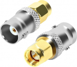 Fohevers BNC Female to SMA Male Adapter Male SMA to BNC Coaxial Adapter Pack of 2