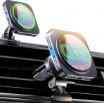 ESR For Qi2 15W Magsafe autokinnitus koos laadimisfunktsiooniga, Qi2 sertifitseeritud, ventilatsioon / pesaplaadi magnetiline traadita autolaadija, mobiiltelefoni hoidja auto iPhone 16/15/14/13/12, S25, kiirlaadimine