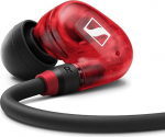 Sennheiser IE 100 PRO Wireless Punane juhtmevaba k&otilde;rvaklapp, d&uuml;naamiline 10 mm lairibamuundur, BT-&uuml;hendus, USB-C kaabel ja S/M/L silikoonadapter, punane ja must (509173)