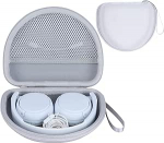 Sony MDR-ZX110 / MDR-ZX110NC / MDR-ZX310AP / MDR-ZX110AP / ZX seeria kokkupandavate k&otilde;rvaklappide jaoks sobiv k&otilde;vakestaga kaitsekott (valge)