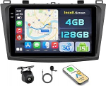 2G + 64G autoraadio Mazda 3 2009-2013 raadio Android GPS traadita Carplay Android autoraadio FM/RDS WiFi + tagurduskaamera + mikrofon - autoraadio 2DIN 9-tolline autoraadio