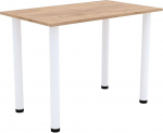 AKKE Dining Room Table 90 cm x 60 cm Dining Table Small Table Kitchen Table Desk Dining Table Dining Room Furniture White Legs