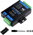 Waveshare 4-CH RS485 to RJ45 Ethernet Converter Module, Industrial Rail-Mount RS485 Serial Server, Modbus/MQTT/JSON Support, 300~115200 BPS Baud Rate, 10/100M Auto-Negotiation RJ45 Connector