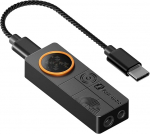 Fosi Audio DS3 USB-C DAC k&otilde;rvaklappide v&otilde;imendi koos Gaming 7.1 Spatial Audio, ES9039Q2M XMOS POWERED, DSD512, 3,5 mm Single 4,4 mm Balanced, kaasaskantav HiFi v&otilde;imendi PC/Phone/PS5/Switch, mustas toonis