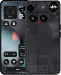 Nothing Phone (3) - mobiiltelefon 50MP kolmekordse kaameraga, 24h r&auml;nis&ouml;e aku, 6,67-tolline 120Hz AMOLED-ekraan, gl&uuml;afimaatriks, 12 GB + 256 GB - must
