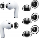 AZLA SednaEarfit XELASTEC II k&otilde;rvaklapid AirPods Pro 3 jaoks - Premium &uuml;heosalised TPE k&otilde;rvaklapid automaatse sobitusega, parema mugavuse ja m&uuml;raisolatsiooniga - Premium silikoon, 3 paari (M/ml/L)