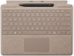 Microsoft Surface Pro klaviatuur koos Surface Slim Peniga | Liiv | QWERTZ | &Uuml;hildub Surface Pro Copilot+ PC (11. v&auml;ljaanne), Surface Pro 9 ja Surface Pro 8-ga.