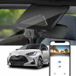 Fitcamx Dashcam 4K &uuml;hilduv Toyota Yaris ja Yaris Cross 2024 2025 2026, OEM autokaamera 2160P UHD video WiFi, G-sensor, Loop salvestamine, &ouml;ine n&auml;gemine, WDR Dash Camera auto, Plug & Play, 64GB kaart