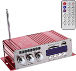 12V Hi-Fi digitaalne stereoheli v&otilde;imendi USB SD DVD FM audio stereoraadio MP3 k&otilde;lar auto Bluetooth v&otilde;imendi HiFi Mini 2 kanaliga digitaalne kuvar v&otilde;imsusega m&auml;ngija iPodile/autole/paadile/mootorratastele