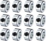 hankimine kaart kruvikraanid, 3/8 "Bore, tsingitud s&uuml;sinikterasest v&otilde;llikraanid, 3/4" OD, 3/8" laius, lukustus telje krae klamber (&otilde;&otilde;nes, kerge) 12 tk komplekti