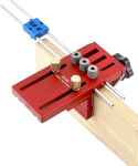 QWORK&reg; 6/8/10/15 mm Drilling Template Set, Doweling Jig Kit, Dowel Drilling Templates Guide Set