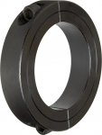 H&ouml;hepunkt Metal 2C-250 Steel Two Piece Tensioning Collar, Black Oxide Overlay, 2-1/2" Bore Size, 3-3/4" OD, with 3/8-24 x 1 1/4 Set Screw