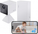EZVIZ CB2 4G with Power Partner 5200 mAh Battery, 4G LTE Indoor Surveillance Camera, Large Standby, CB2 Kit White
