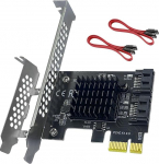 PCI-E SATA laienduskaart 2-portiline 1X laiendusadapterkaart koos ASM1061 kiibiga 6Gbps PCI Express SATA III Controller Adapter Gen 3 Windows XP/7/8/10/11/Linuxi jaoks