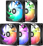 TR TL-C12C-S X5 CPU &otilde;huventilaator 120 mm ARGB korpuseventilaator, vaikne PWM arvutiventilaator S-FDB laagriga, jahutusventilaator kiirusega kuni 1550 RPM