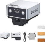 Godox IT20 N IT20-N Mini kaamerav&auml;lk, &uuml;hildub Nikon kaameratega, TTL Godox v&auml;lk, 700+ t&auml;isv&otilde;imsus, 1,5 s taastumisaeg, USB-C laadimine, magnetilise hajuti ja filtriga, h&otilde;bedane