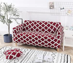 HOOBUY tr&uuml;kitud diivanikate Stretch diivanikatted mustriline kahe istekoha katted 2 istekohaga diivanile Love Seat Set (GDH, 2 istekohaga / kahe istekohaga)
