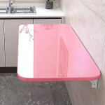 Moodne roosa kokkupandav laud seinale paigaldatav laud kodukontor t&ouml;&ouml;kohale kokkupandav rippuv arvutilaua ruumi s&auml;&auml;stev kokkuvolditav s&ouml;&ouml;gilaud 120x30cm