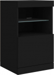 vidaXL LED valguskapp, must, 41 x 37 x 67 cm