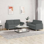 ShGaxin 3202087 2-osaline diivanikomplekt padjadega tumehall kangas, Lounge diivan, diivanid ja diivanid, Relax diivan, diivan elutuppa, diivan magamisfunktsiooniga