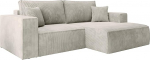 Selsey Greige nurgadiivan magamisfunktsiooniga, paremal k&uuml;ljel, sisaldab voodikasti 240 x 167 cm ja eemaldatavat seljapatja, v&auml;ike diivan, modulaarne Osman, kompaktne v&auml;ikestesse elutubadesse, n&ouml;&ouml;rkate